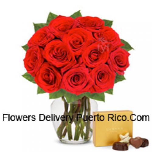 11 Red Roses with Imported Chocolates